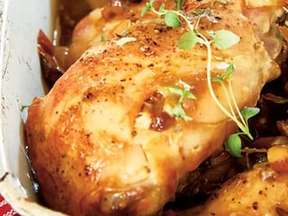 Králík na pivu s krupicovými noky