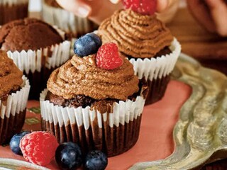 Bezlepkové čokoládové muffiny