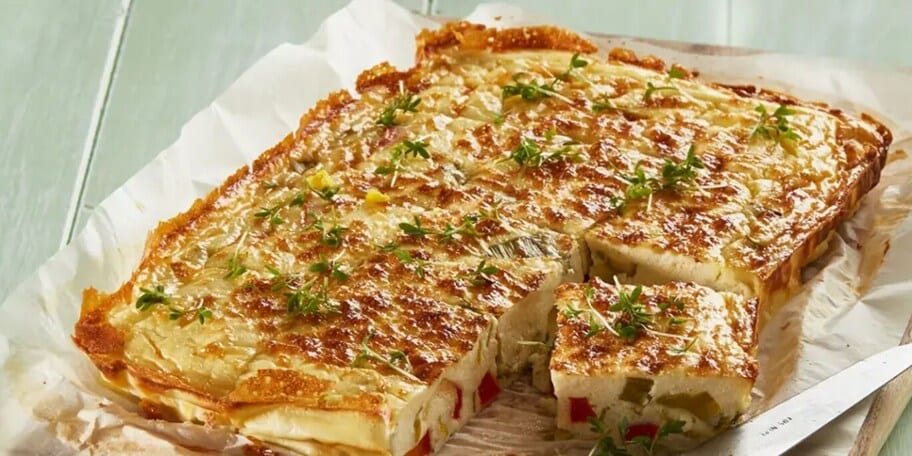 Lučinová frittata s pórkem