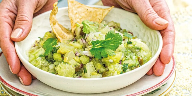 Rozmarné guacamole s melounem