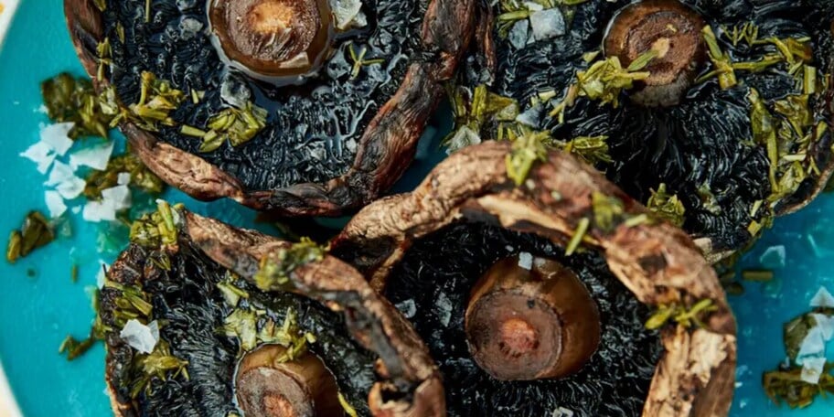 Žampiony s bylinkami