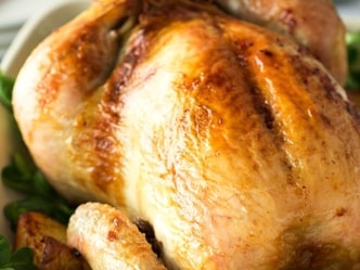 Pečené sedlácké kuře s nádivkou