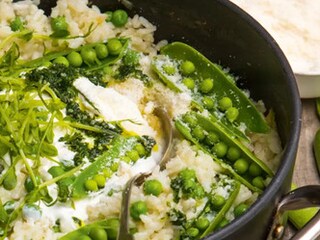 Italské rizoto s hráškem a mátou