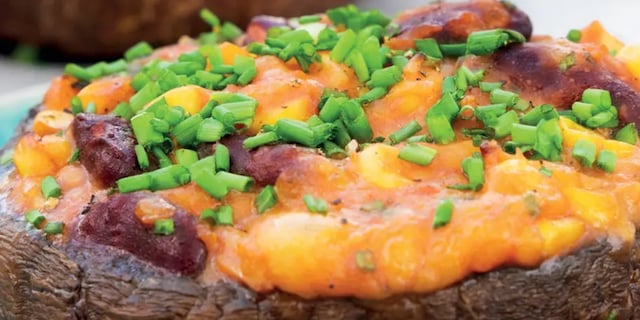 Mexické portobello fazole a kukuřice