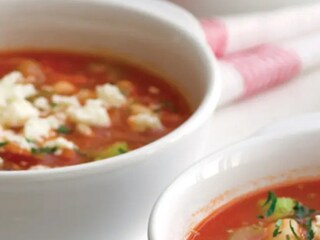 Barevná fazolová polévka