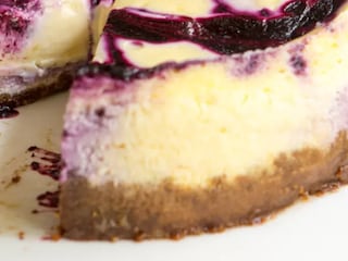 Borůvkový cheesecake