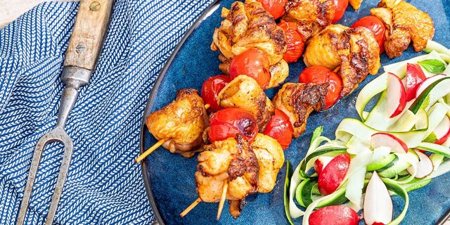 Královské kuřecí špízy v marinádě pomodoro