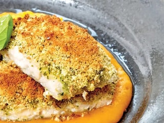 Treska s bylinkovou krustou