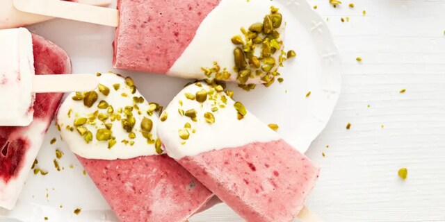 Borůvkové nanuky s pistáciemi