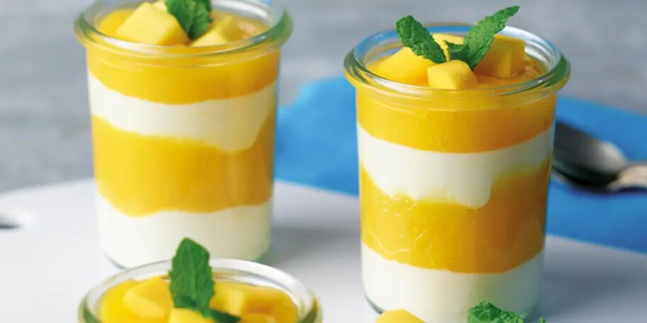 Exotický krém s mangem a bílou čokoládou