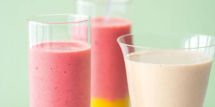 Mangové smoothie s malinami