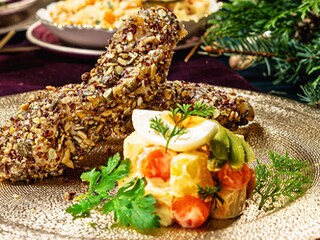 Pečené kapří filety v semínkové krustě