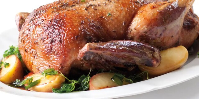 Medová kachna s jablky