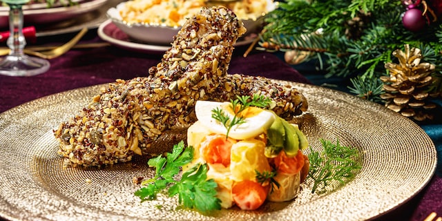 Pečené kapří filety v semínkové krustě