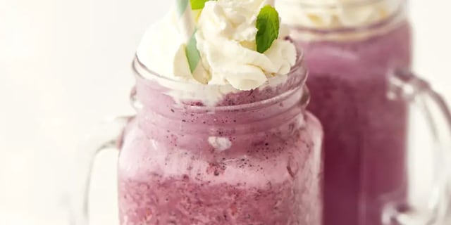 Borůvkový milkshake