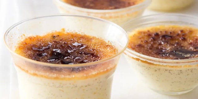 Crème brûlée z bílé čokolády