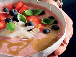 Jahůdková smoothie bowl