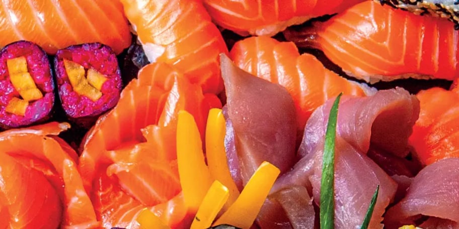 Sashimi plátky čerstvé ryby