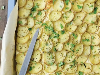 Slaný bramborový koláč