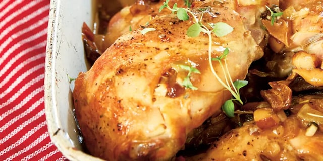 Králík na pivu s krupicovými noky