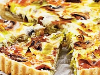 Houbový quiche