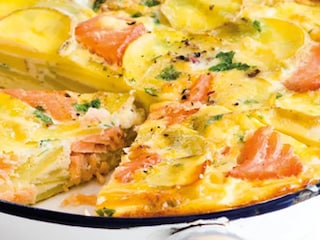 Lososová frittata