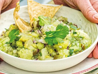 Rozmarné guacamole s melounem