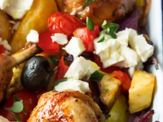 Kuřecí paličky se sýrem feta a oreganem