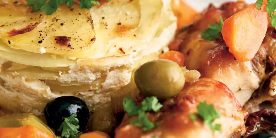 Gratinované brambory s kedlubny