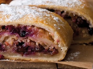 Štrúdl z pivního těsta