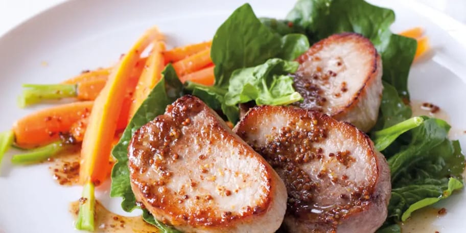 Vepřové plátky s mrkvičkou