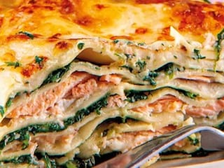 Lososové lasagne s bešamelem