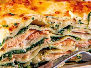Lososové lasagne s bešamelem