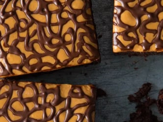 Brownies s čokoládovou krajkou