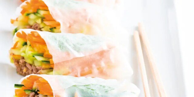 Thajské tuňákové závitky