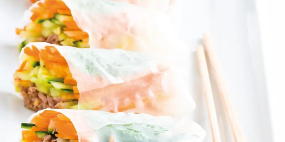 Thajské tuňákové závitky