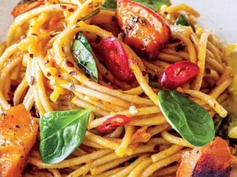 Podzimní špagety s dýní