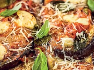Lilková parmigiana s mozzarellou