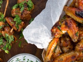 Kuřecí křídla v marinádě s pomeranči a rozmarýnem