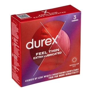 Durex Feel Thin Extra Lubricated kondomy