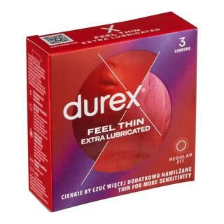 Durex Feel Thin Extra Lubricated kondomy