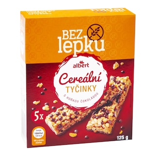 Albert Cereální tyčinky hořká čokoláda bez lepku