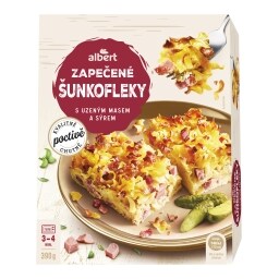 Albert Šunkofleky zapečené s vejci