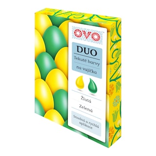 OVO Tekuté barvy žlutá a zelená