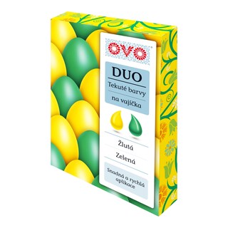OVO Tekuté barvy žlutá a zelená