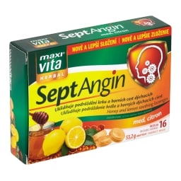 Maxi Vita SeptAngin med, citron pastilky