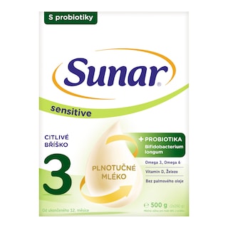 Sunar sensitive 3, mléčná výživa pro malé děti