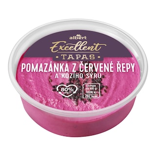 Albert Excellent Tapas Kozí sýr a červená řepa