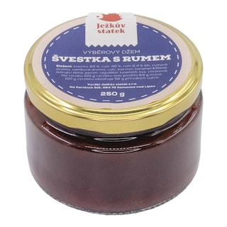 Ježkův statek Džem švestka s rumem