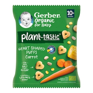 Gerber Organic křupavá srdíčka s mrkví